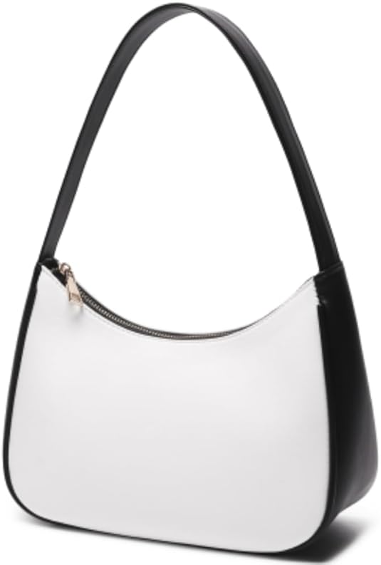 Shoulder Bags for Women, Cute Hobo Tote Handbag Mini Clutch Purse with Zipper Closure
