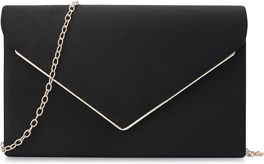 Clutch Purse for Women Evening Bags Handbags for Wedding Party Cocktail Prom Faux Suede Crossbody Shoulder Bag