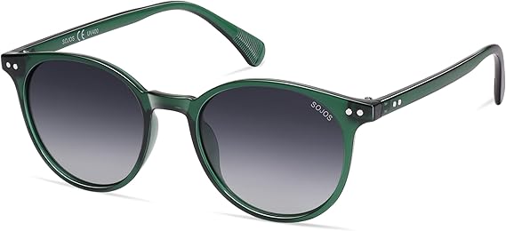 Small Round Classic Polarized Sunglasses for Women Men Vintage Style UV400 Lens MAY
