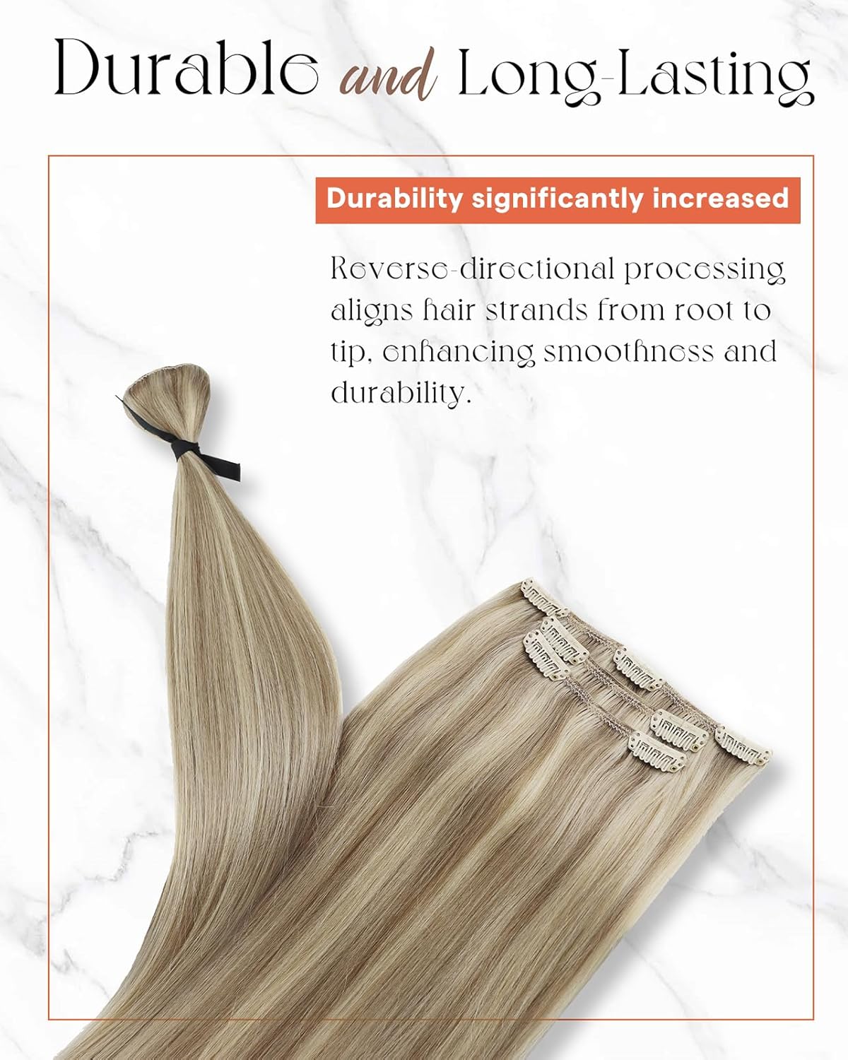 Hair Clip in Hair Extensions Straight Human Hair Clip in Extensions Remy Clip in Hair Extensions Real Human Hair Extensions Clip ins Golden Blonde Highlights Light Blonde 18inch