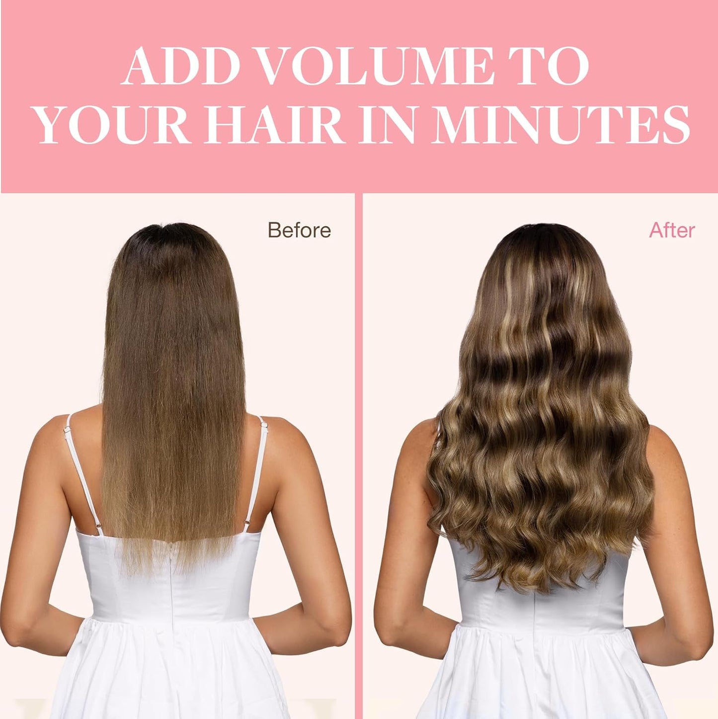 Clip in Hair Extensions Real Human Hair, Remy Human Hair Extensions Clip ins for Women, Natural Human Hair, 18inch 120g 7Pcs, 4/27/4 Balayage Chocolate Brown to Caramel Blonde
