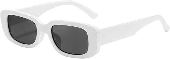 Rectangle Sunglasses for Women Retro Driving Glasses 90’s Vintage Fashion Narrow Square Frame UV400 Protection