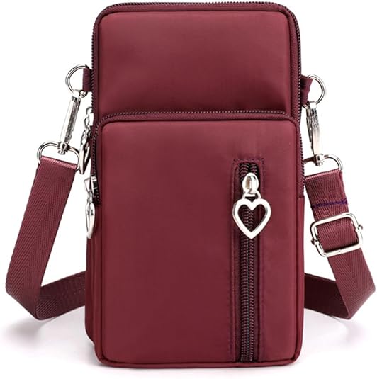 Small Crossbody Bag for Women - Mini Phone Purses with Crossbody Strap and Wallet - Nylon Arm Bag
