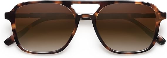 Retro Aviator Sunglasses for Women Men,Trendy Rectangle Womens Mens Shades Sun Glasses