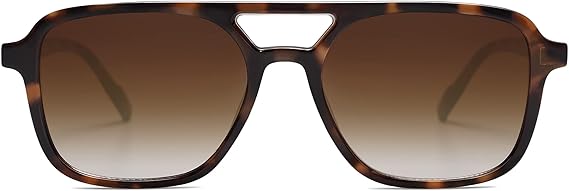 Retro Aviator Sunglasses for Women Men,Trendy Rectangle Womens Mens Shades Sun Glasses
