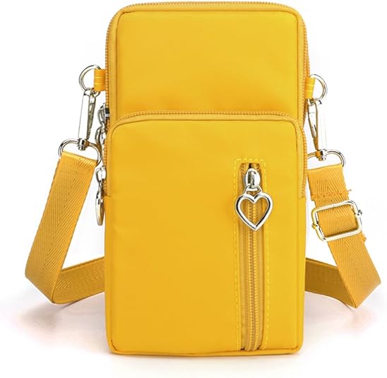 Small Crossbody Bag for Women - Mini Phone Purses with Crossbody Strap and Wallet - Nylon Arm Bag