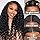 Wear and Go Glueless Wigs Human Hair Pre Plucked Pre Cut Deep Wave Lace Front Wigs 200 Density 5x5 HD Lace Closure Wigs Human Hair No Glue Ready to Wear Wig for Beginner (natural color, 18 inch)