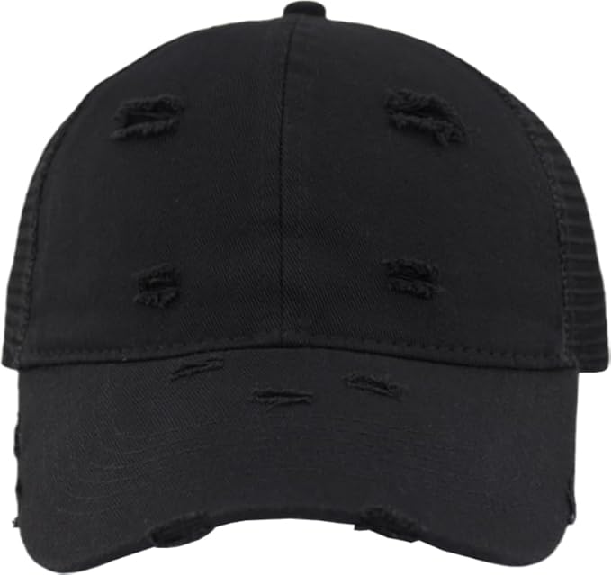 2 Pack Distressed Soft Trucker Hat for Women Men – Vintage Look with Inner Lining, Soft Mesh Back, Snapback Adjustable