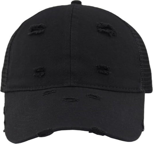 2 Pack Distressed Soft Trucker Hat for Women Men – Vintage Look with Inner Lining, Soft Mesh Back, Snapback Adjustable