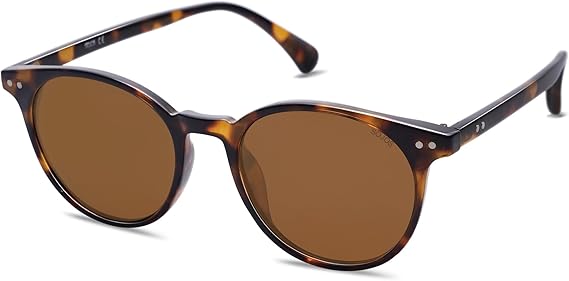 Small Round Classic Polarized Sunglasses for Women Men Vintage Style UV400 Lens MAY