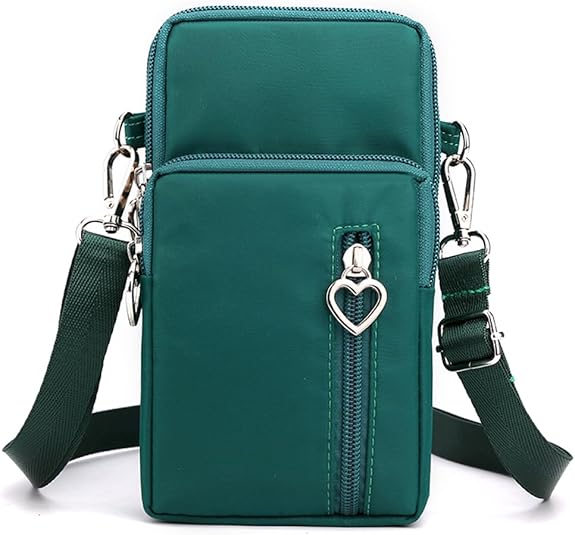 Small Crossbody Bag for Women - Mini Phone Purses with Crossbody Strap and Wallet - Nylon Arm Bag