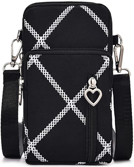 Small Crossbody Bag for Women - Mini Phone Purses with Crossbody Strap and Wallet - Nylon Arm Bag