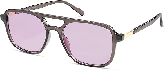 Retro Aviator Sunglasses for Women Men,Trendy Rectangle Womens Mens Shades Sun Glasses