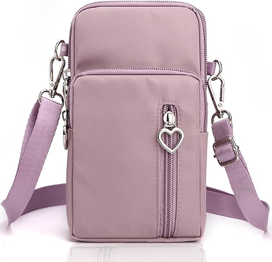 Small Crossbody Bag for Women - Mini Phone Purses with Crossbody Strap and Wallet - Nylon Arm Bag