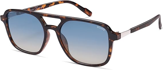 Retro Aviator Sunglasses for Women Men,Trendy Rectangle Womens Mens Shades Sun Glasses