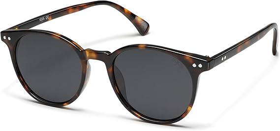 Small Round Classic Polarized Sunglasses for Women Men Vintage Style UV400 Lens MAY