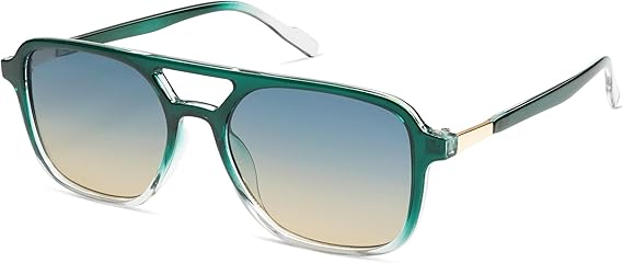 Retro Aviator Sunglasses for Women Men,Trendy Rectangle Womens Mens Shades Sun Glasses