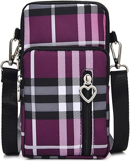 Small Crossbody Bag for Women - Mini Phone Purses with Crossbody Strap and Wallet - Nylon Arm Bag