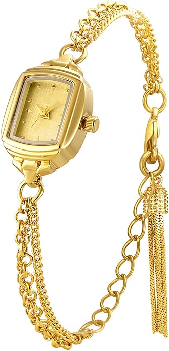 Womens Dainty Rectangle Ultra Thin Waterproof Quartz Watch Ladies Dress Elegant Analog Bracelet Watch