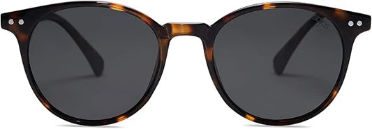 Small Round Classic Polarized Sunglasses for Women Men Vintage Style UV400 Lens MAY