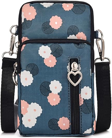 Small Crossbody Bag for Women - Mini Phone Purses with Crossbody Strap and Wallet - Nylon Arm Bag