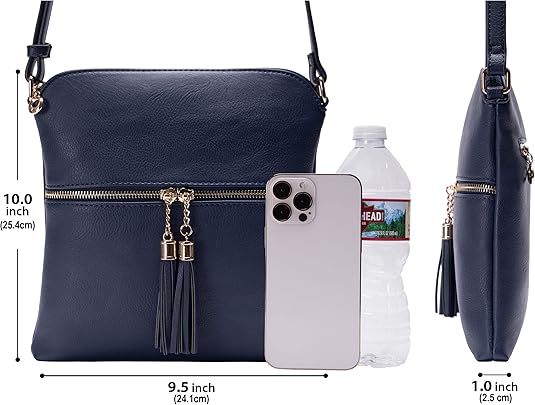 Ladies Fashion Crossbody Bag – Leather Shoulder Purse with Tassel, Perfect for Casual & Travel Use and also a Best Gift