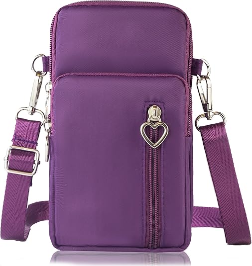 Small Crossbody Bag for Women - Mini Phone Purses with Crossbody Strap and Wallet - Nylon Arm Bag