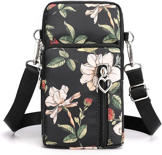 Small Crossbody Bag for Women - Mini Phone Purses with Crossbody Strap and Wallet - Nylon Arm Bag