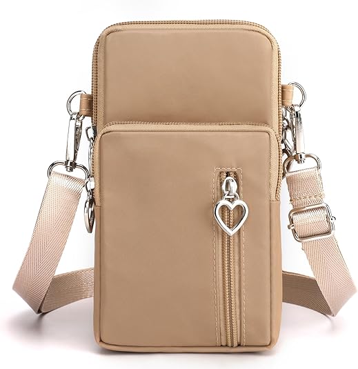 Small Crossbody Bag for Women - Mini Phone Purses with Crossbody Strap and Wallet - Nylon Arm Bag