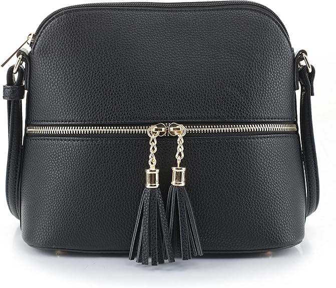 Ladies Fashion Crossbody Bag – Leather Shoulder Purse with Tassel, Perfect for Casual & Travel Use and also a Best Gift