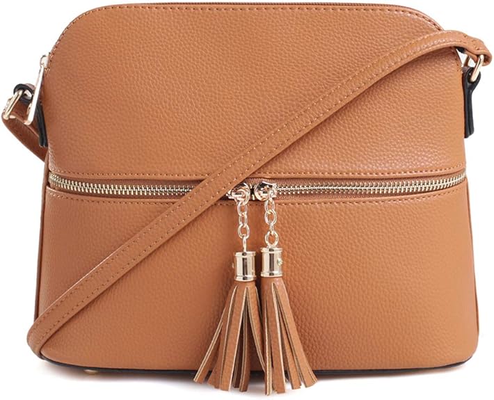 Ladies Fashion Crossbody Bag – Leather Shoulder Purse with Tassel, Perfect for Casual & Travel Use and also a Best Gift
